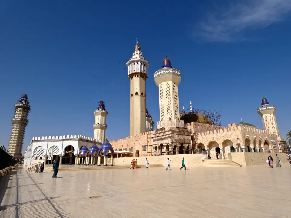 The minarets and domes of the Great Mosque of Touba